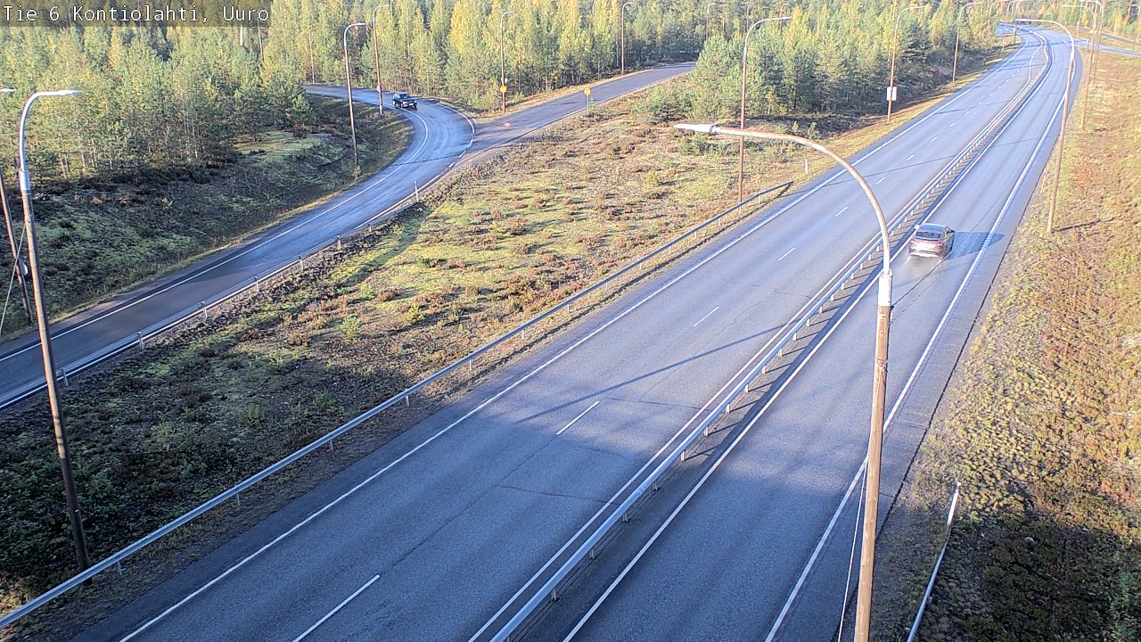 Weather Camera Image Road 6 Kontiolahti, Uuro, Kontiolahti, Pohjois-Karjala