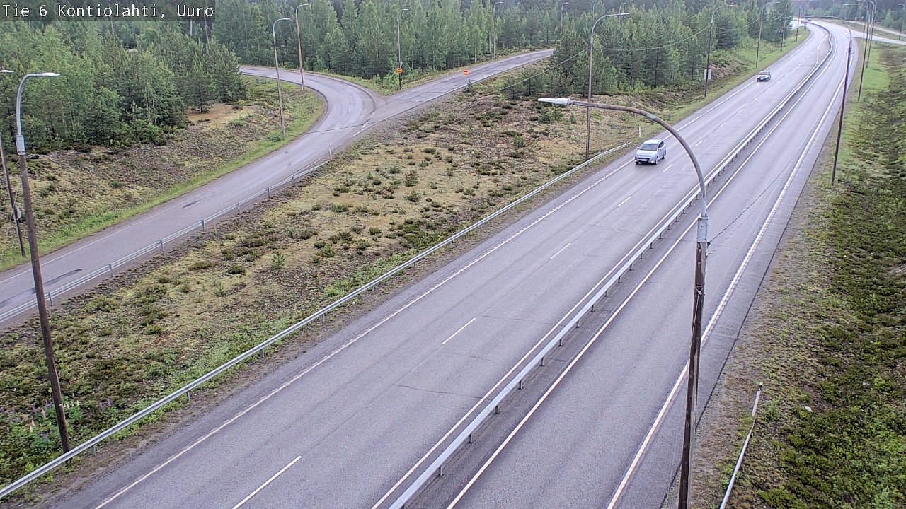 Weather Camera Image Road 6 Kontiolahti, Uuro, Kontiolahti, Pohjois-Karjala