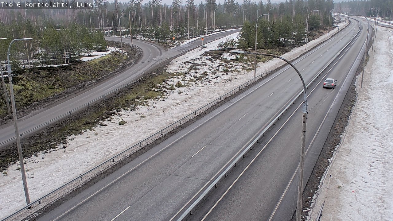 Weather Camera Image Väg 6 Kontiolax, Uuro, Kontiolahti, Pohjois-Karjala