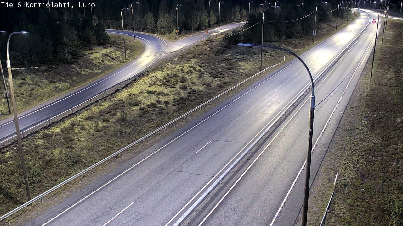 Weather Camera Image Road 6 Kontiolahti, Uuro, Kontiolahti, Pohjois-Karjala