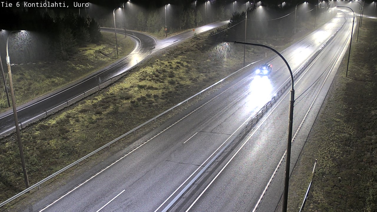Weather Camera Image Road 6 Kontiolahti, Uuro, Kontiolahti, Pohjois-Karjala