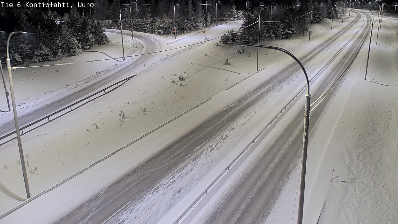 Weather Camera Image Road 6 Kontiolahti, Uuro, Kontiolahti, Pohjois-Karjala