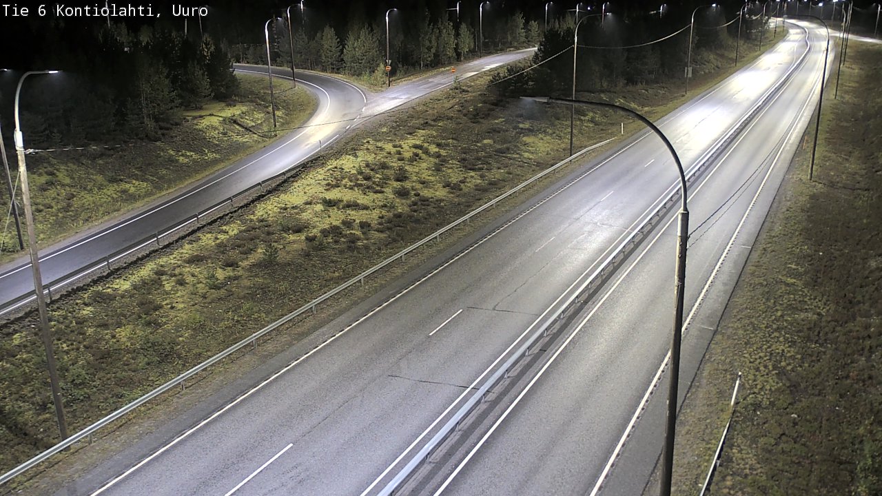 Weather Camera Image Road 6 Kontiolahti, Uuro, Kontiolahti, Pohjois-Karjala