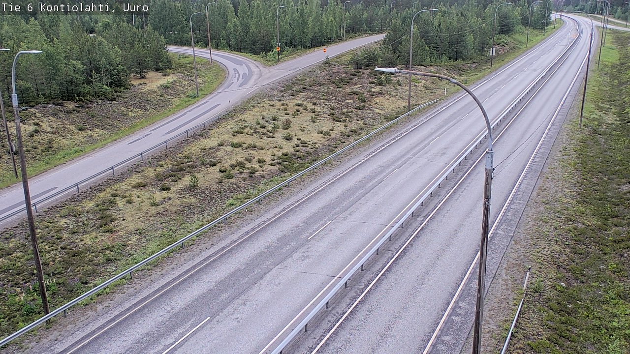 Weather Camera Image Road 6 Kontiolahti, Uuro, Kontiolahti, Pohjois-Karjala