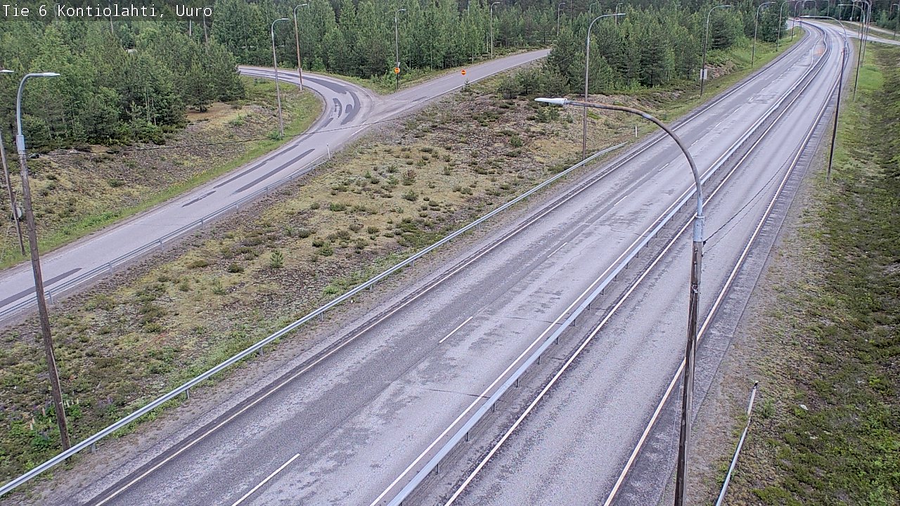 Weather Camera Image Road 6 Kontiolahti, Uuro, Kontiolahti, Pohjois-Karjala