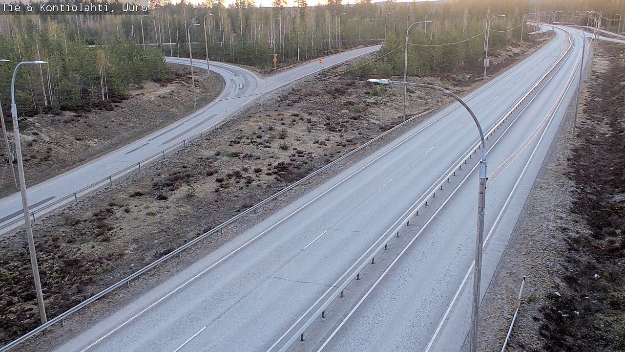Weather Camera Image Road 6 Kontiolahti, Uuro, Kontiolahti, Pohjois-Karjala