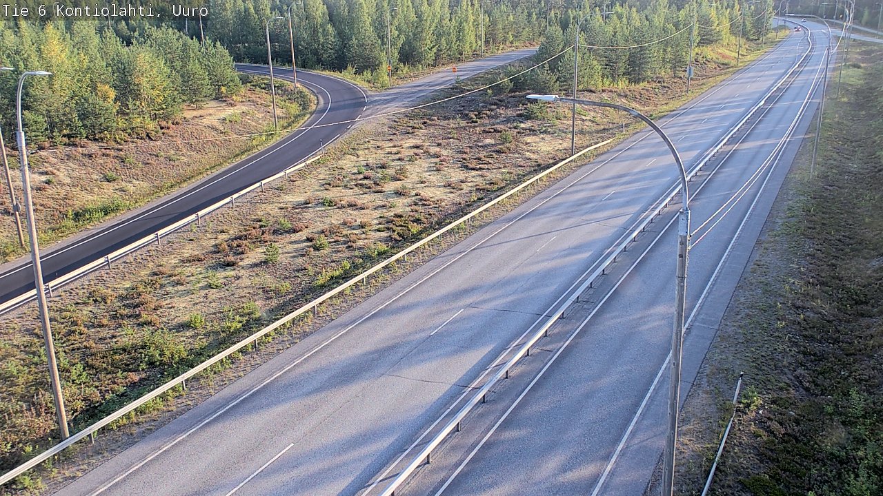 Weather Camera Image Road 6 Kontiolahti, Uuro, Kontiolahti, Pohjois-Karjala