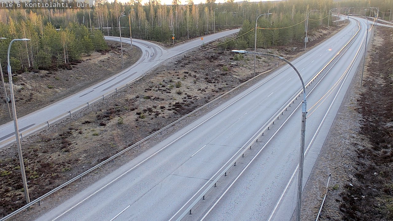 Weather Camera Image Road 6 Kontiolahti, Uuro, Kontiolahti, Pohjois-Karjala