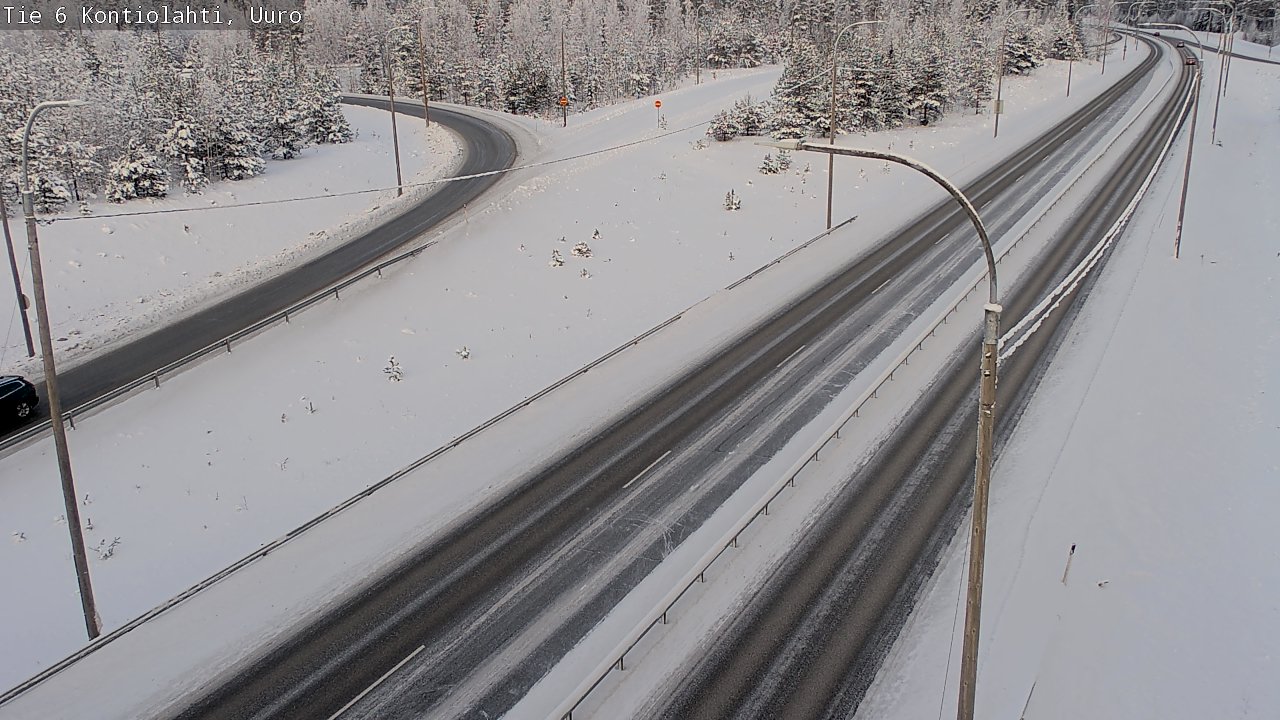 Weather Camera Image Road 6 Kontiolahti, Uuro, Kontiolahti, Pohjois-Karjala