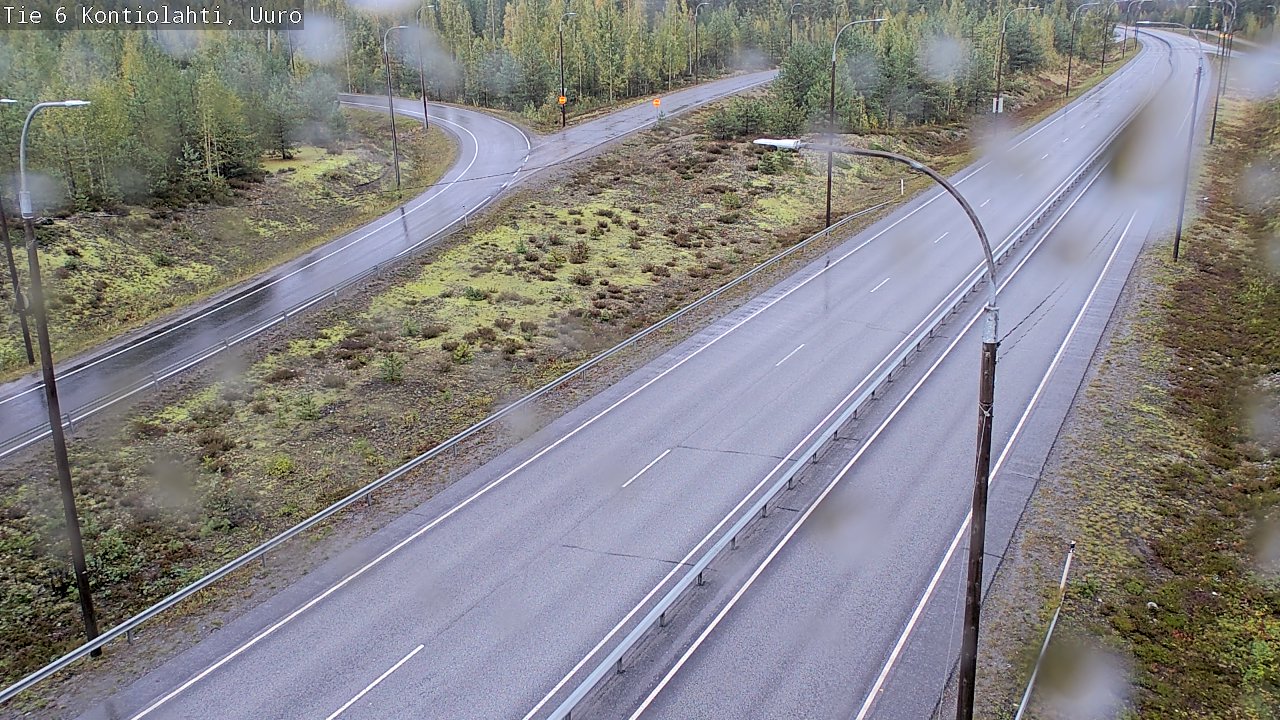 Weather Camera Image Road 6 Kontiolahti, Uuro, Kontiolahti, Pohjois-Karjala