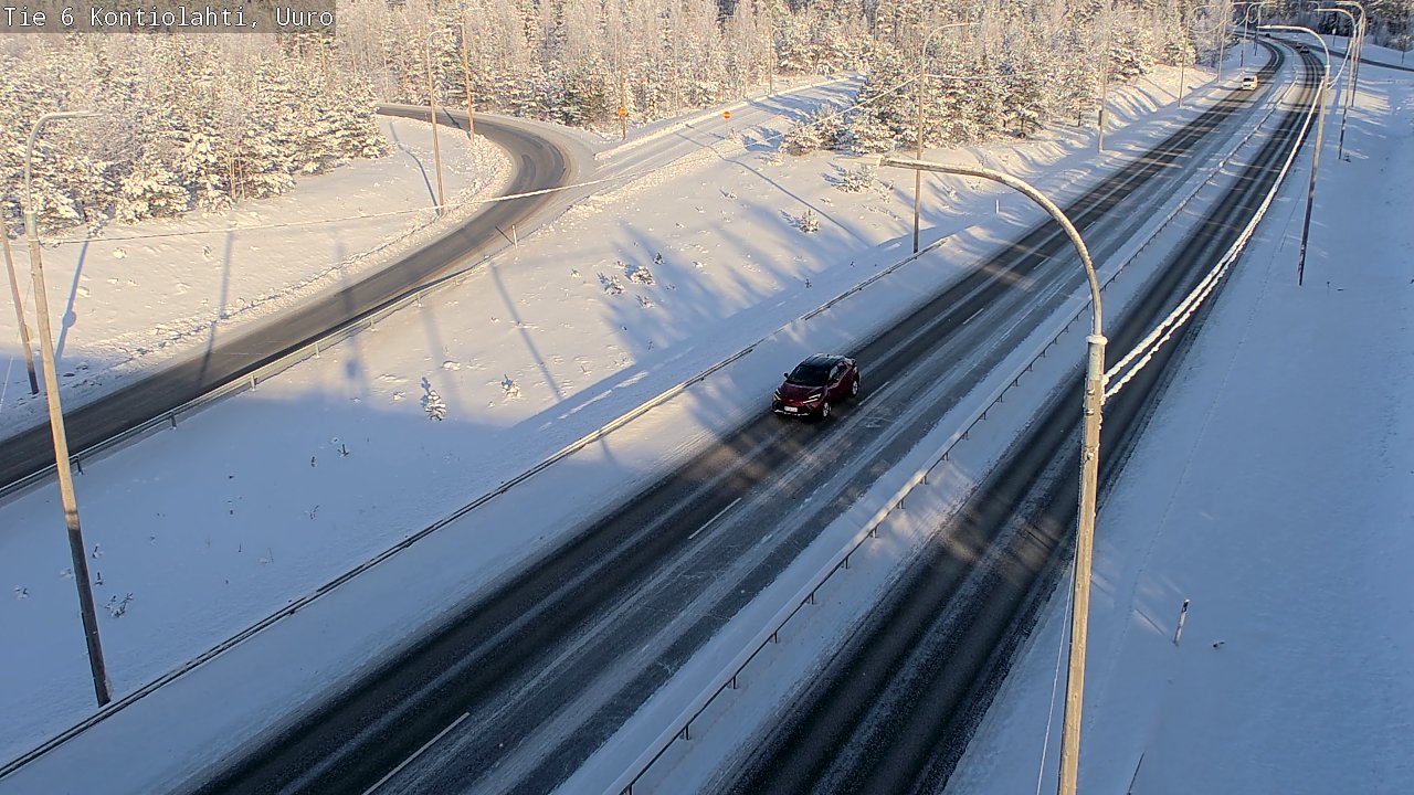 Weather Camera Image Road 6 Kontiolahti, Uuro, Kontiolahti, Pohjois-Karjala