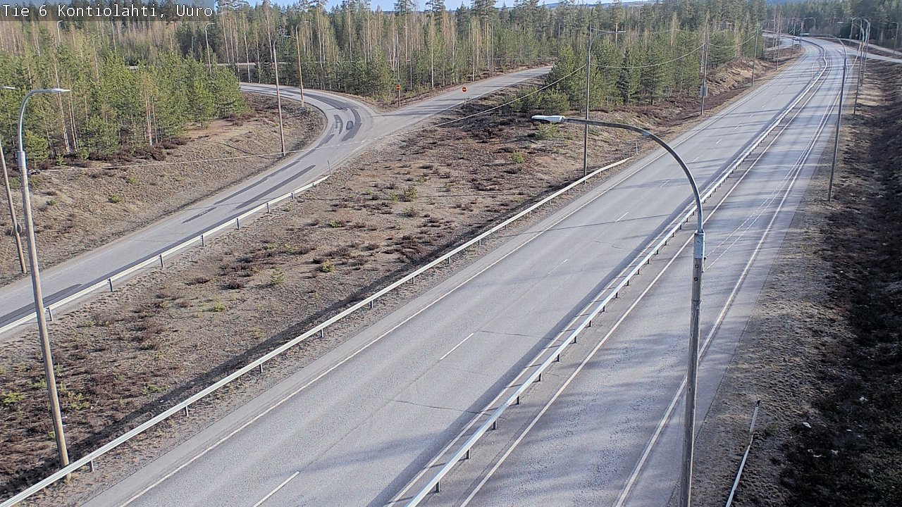 Weather Camera Image Väg 6 Kontiolax, Uuro, Kontiolahti, Pohjois-Karjala