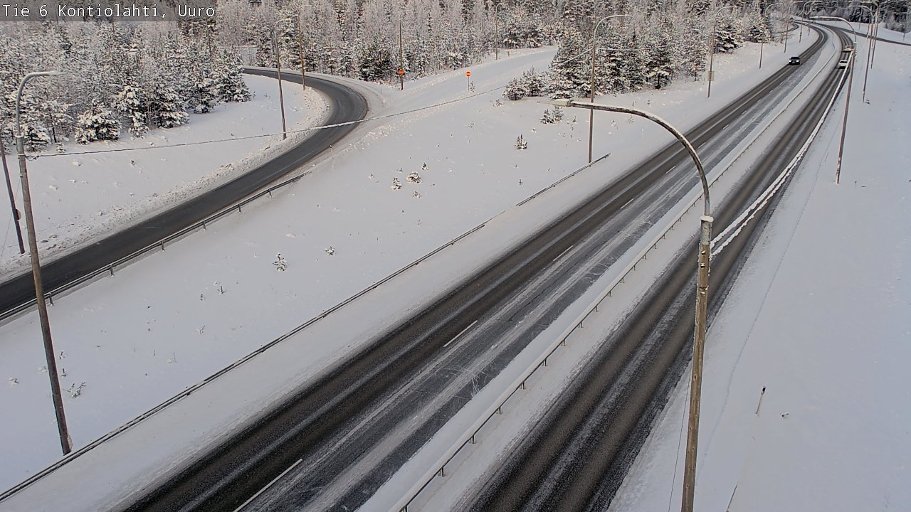 Weather Camera Image Road 6 Kontiolahti, Uuro, Kontiolahti, Pohjois-Karjala