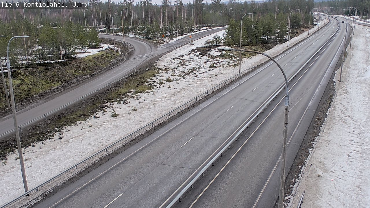 Weather Camera Image Väg 6 Kontiolax, Uuro, Kontiolahti, Pohjois-Karjala