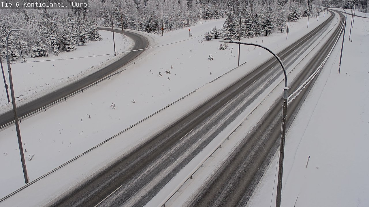 Weather Camera Image Road 6 Kontiolahti, Uuro, Kontiolahti, Pohjois-Karjala