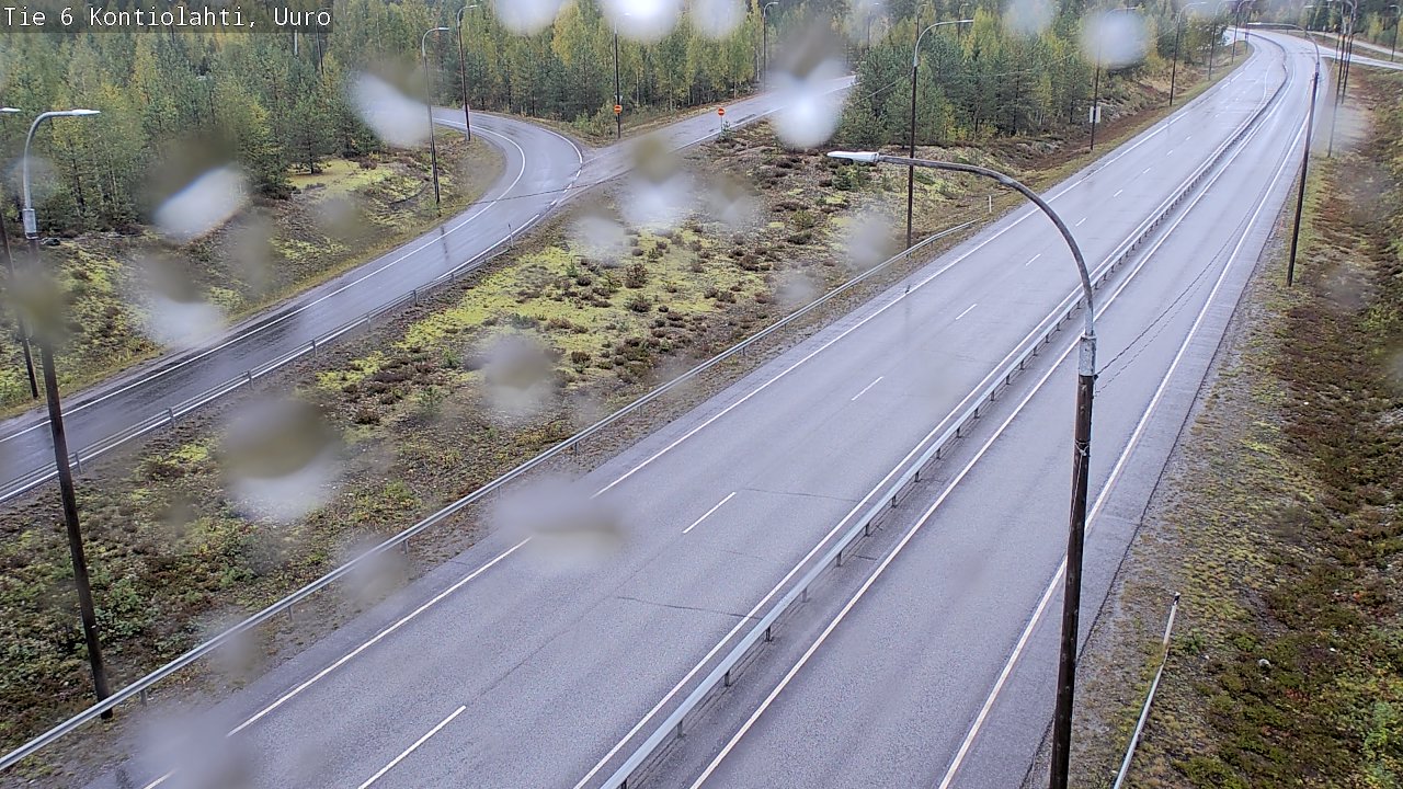 Weather Camera Image Road 6 Kontiolahti, Uuro, Kontiolahti, Pohjois-Karjala