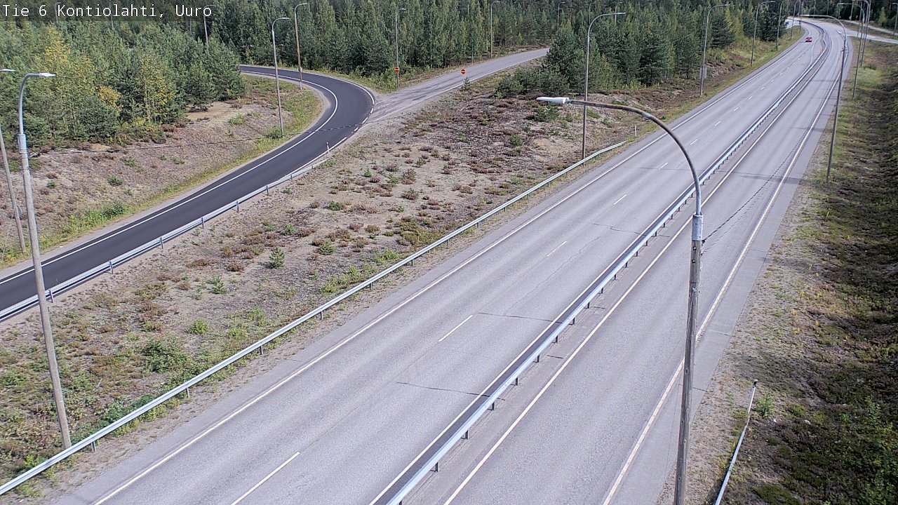 Weather Camera Image Road 6 Kontiolahti, Uuro, Kontiolahti, Pohjois-Karjala
