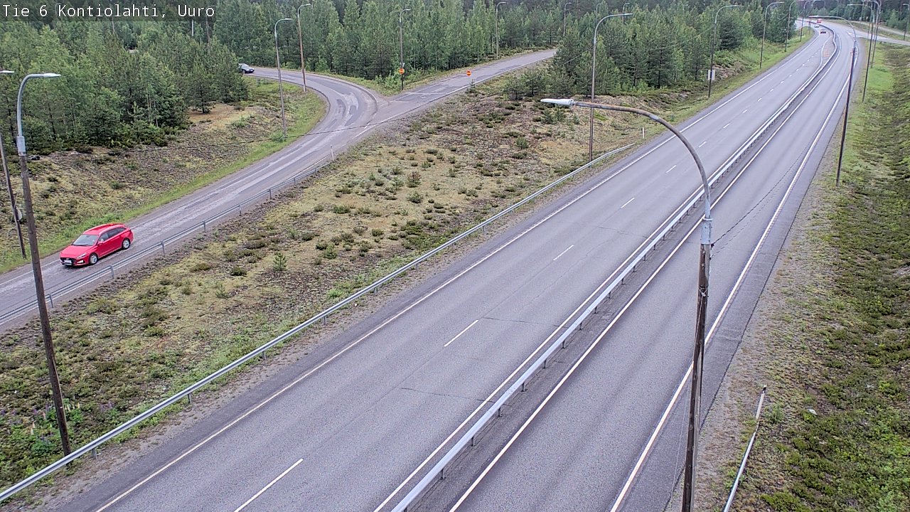 Weather Camera Image Road 6 Kontiolahti, Uuro, Kontiolahti, Pohjois-Karjala