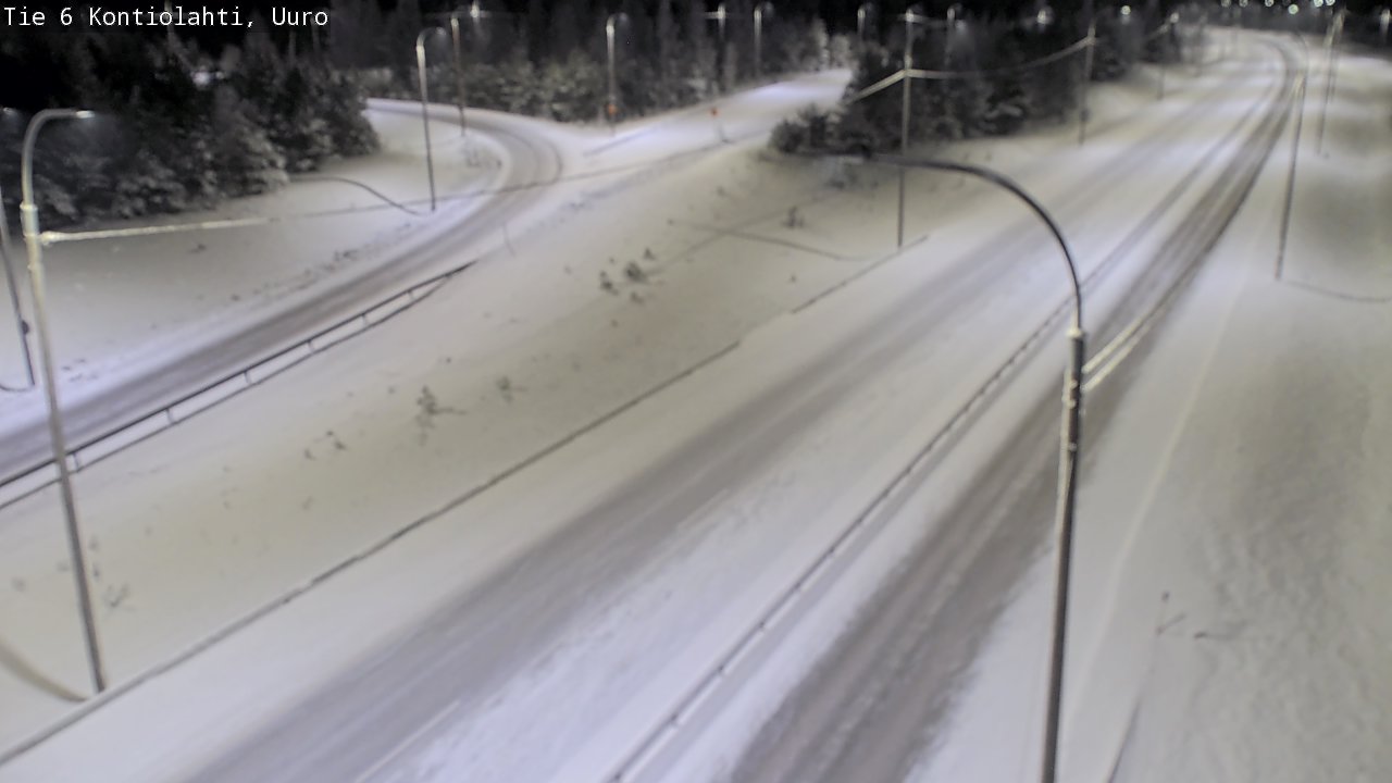 Weather Camera Image Road 6 Kontiolahti, Uuro, Kontiolahti, Pohjois-Karjala