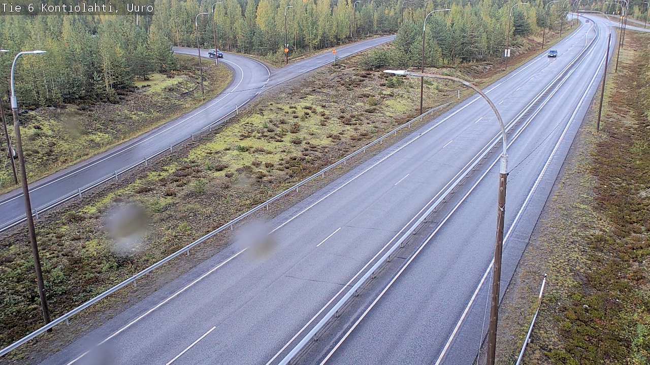 Weather Camera Image Road 6 Kontiolahti, Uuro, Kontiolahti, Pohjois-Karjala