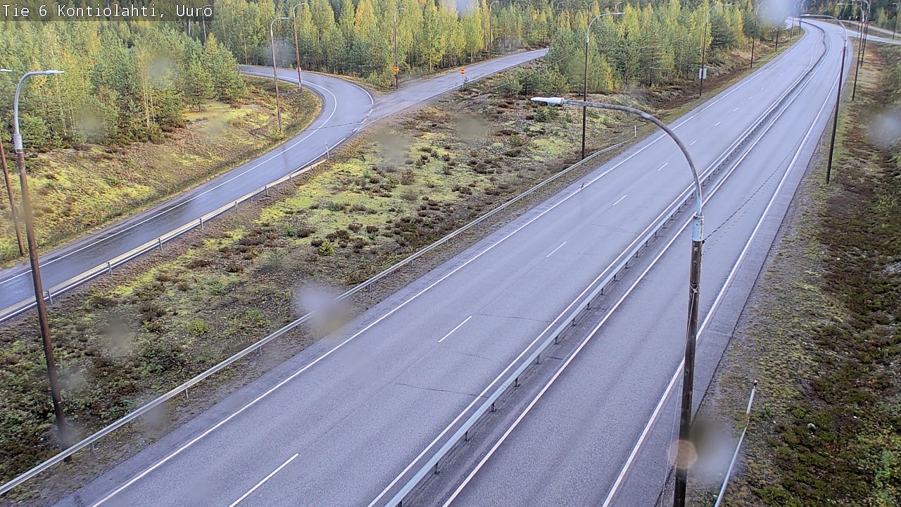 Weather Camera Image Road 6 Kontiolahti, Uuro, Kontiolahti, Pohjois-Karjala