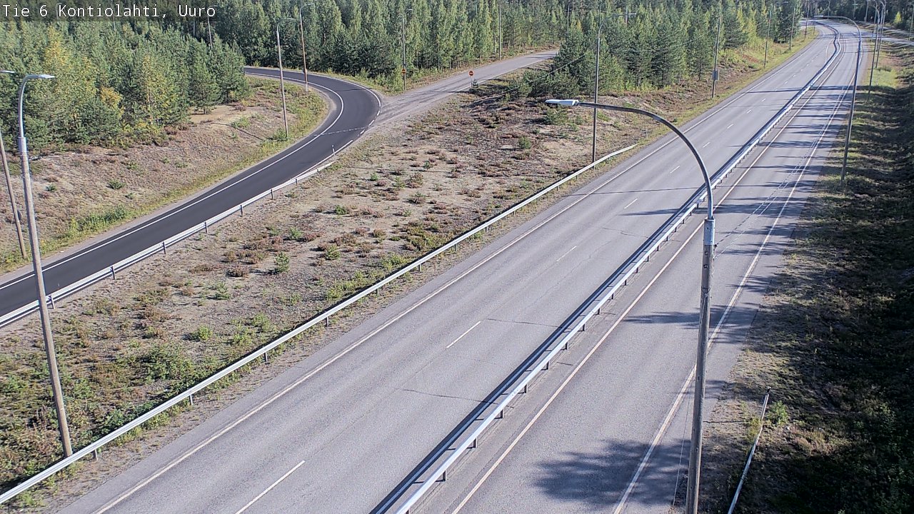 Weather Camera Image Road 6 Kontiolahti, Uuro, Kontiolahti, Pohjois-Karjala