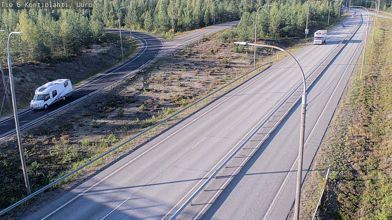 Kelikamerat Kuva Tie 6 Kontiolahti, Uuro, Kontiolahti, Pohjois-Karjala