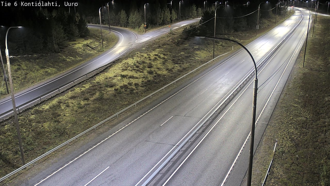 Weather Camera Image Road 6 Kontiolahti, Uuro, Kontiolahti, Pohjois-Karjala