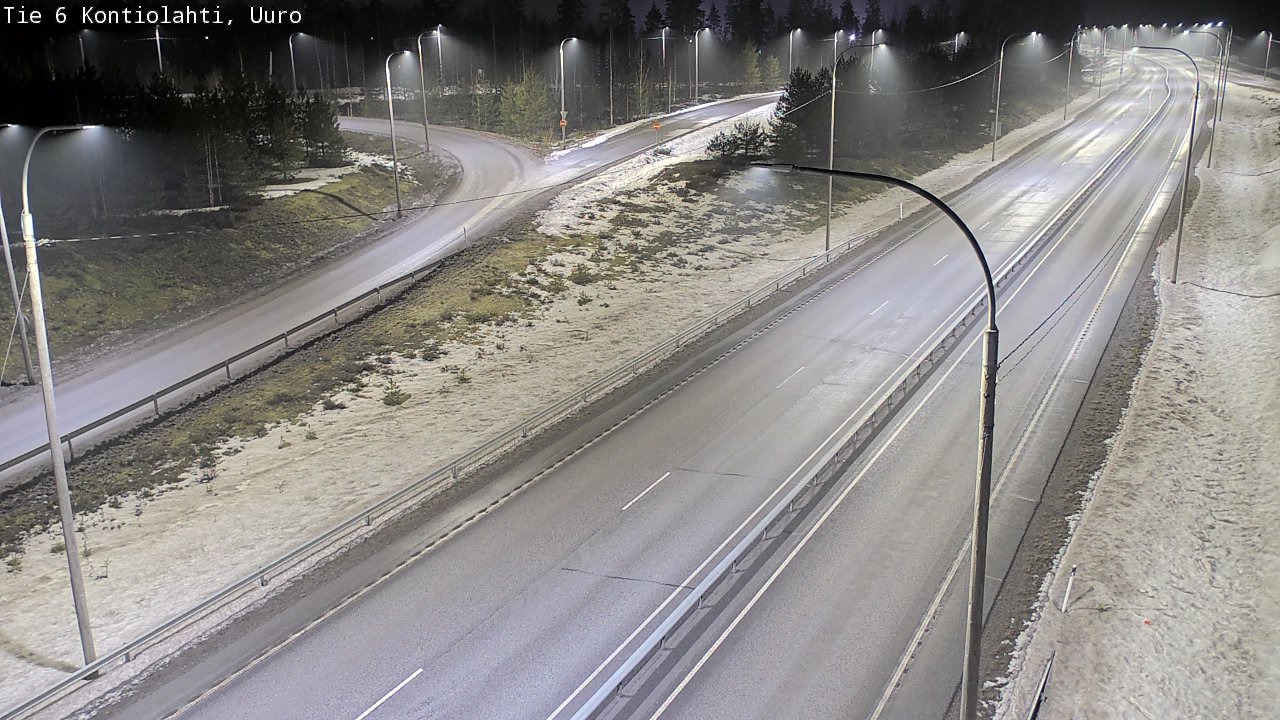 Weather Camera Image Väg 6 Kontiolax, Uuro, Kontiolahti, Pohjois-Karjala