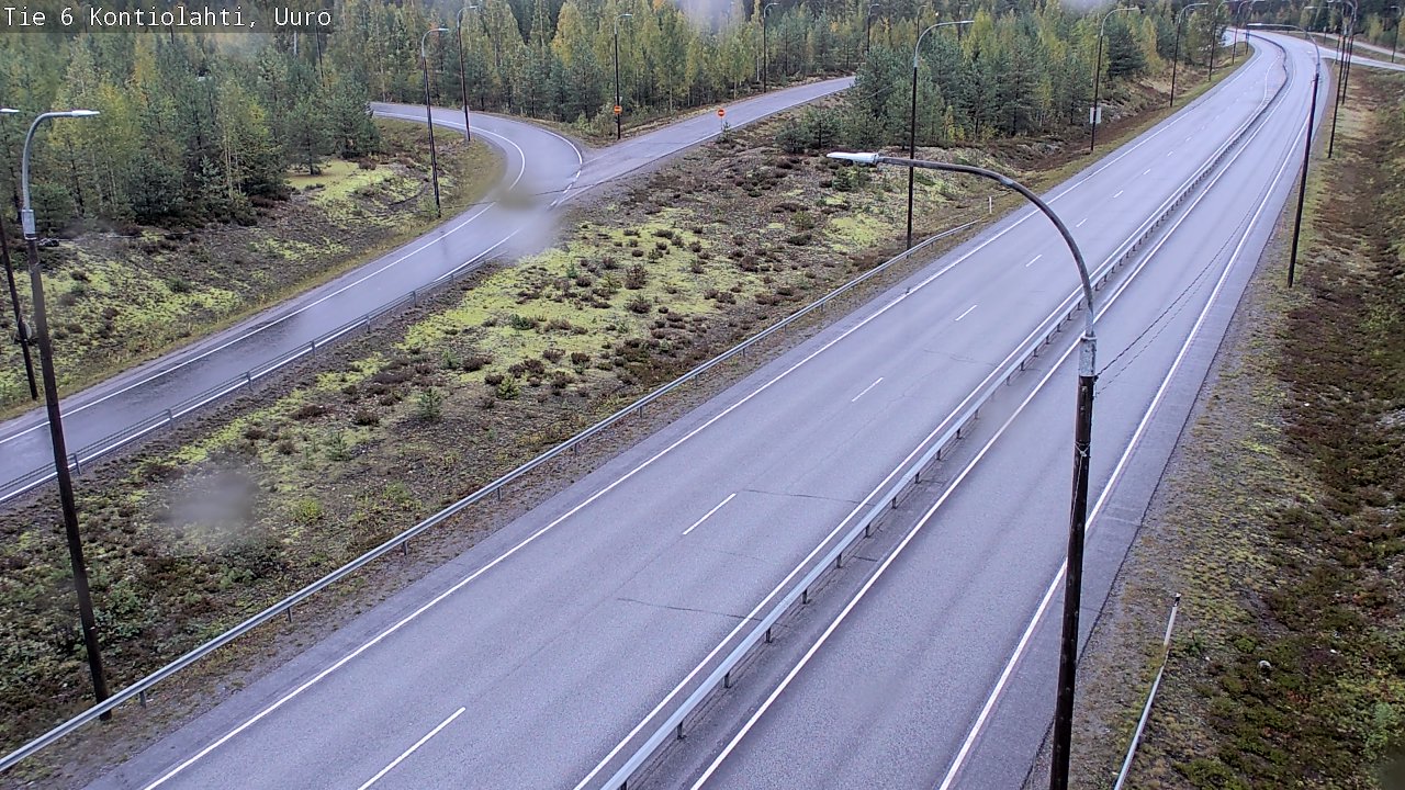 Weather Camera Image Road 6 Kontiolahti, Uuro, Kontiolahti, Pohjois-Karjala
