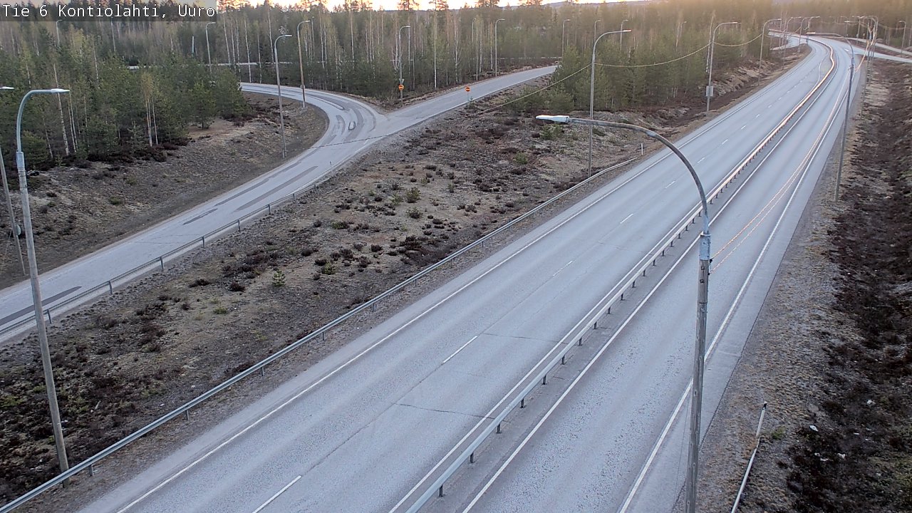 Weather Camera Image Road 6 Kontiolahti, Uuro, Kontiolahti, Pohjois-Karjala