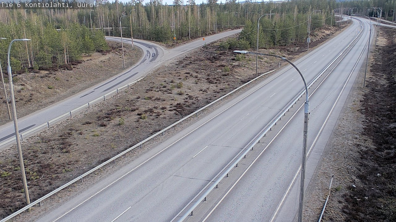 Weather Camera Image Väg 6 Kontiolax, Uuro, Kontiolahti, Pohjois-Karjala