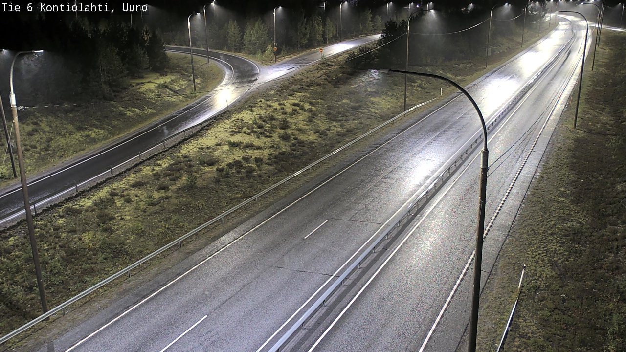 Weather Camera Image Road 6 Kontiolahti, Uuro, Kontiolahti, Pohjois-Karjala