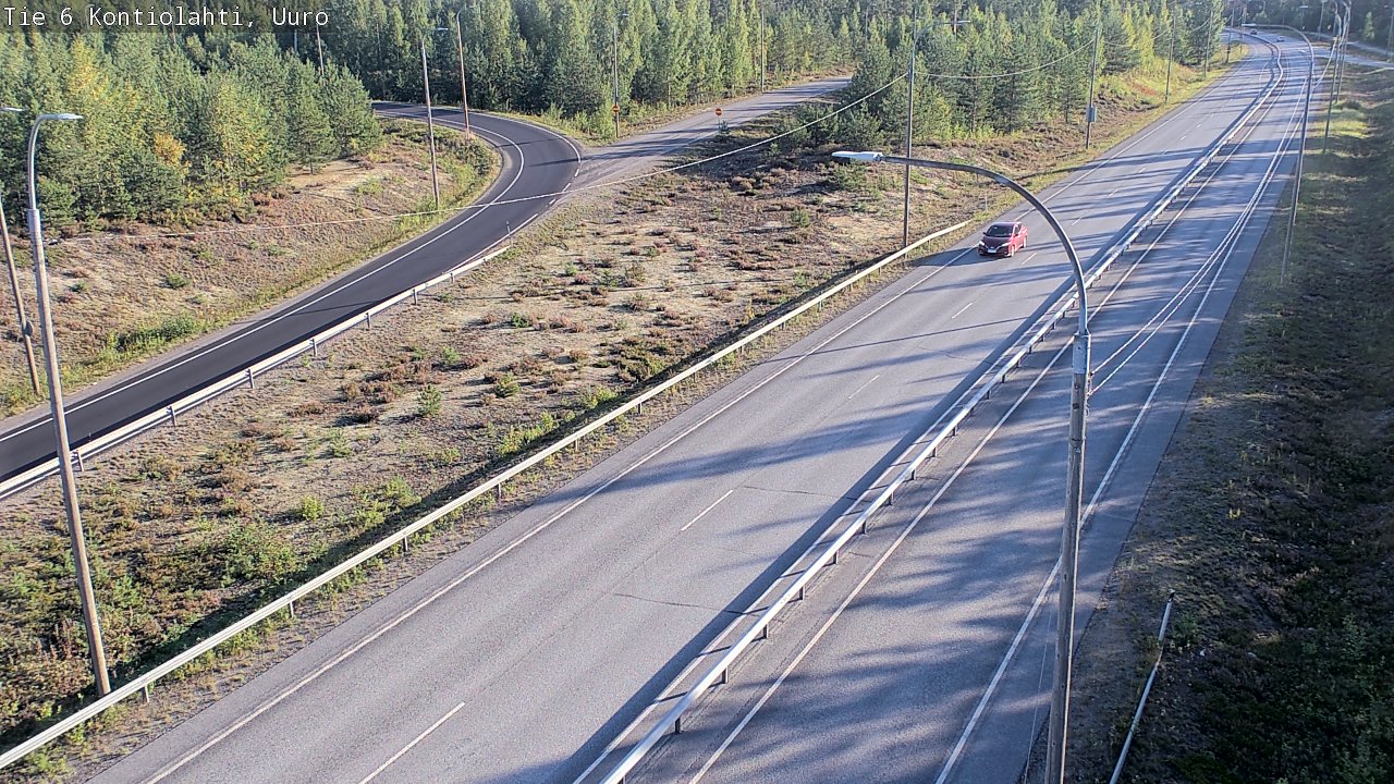 Weather Camera Image Road 6 Kontiolahti, Uuro, Kontiolahti, Pohjois-Karjala