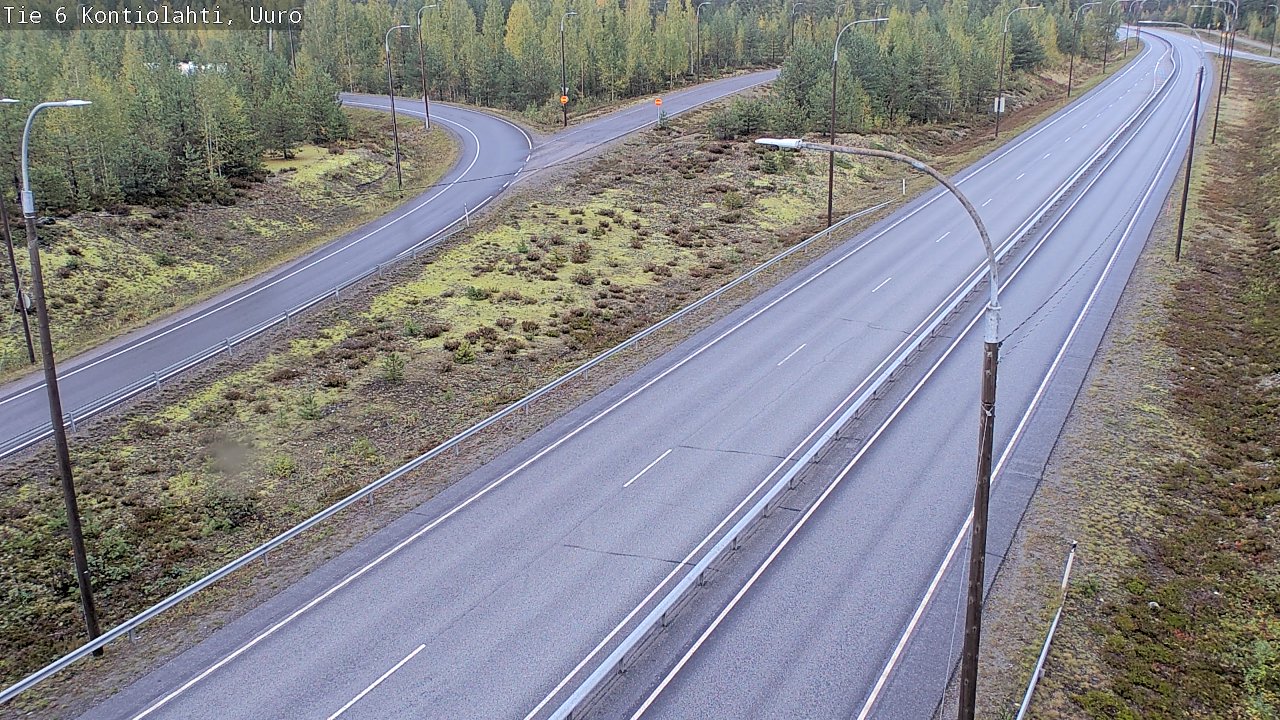 Weather Camera Image Road 6 Kontiolahti, Uuro, Kontiolahti, Pohjois-Karjala