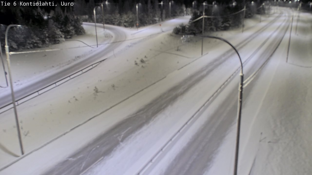 Weather Camera Image Road 6 Kontiolahti, Uuro, Kontiolahti, Pohjois-Karjala