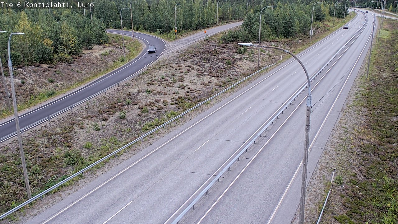 Weather Camera Image Road 6 Kontiolahti, Uuro, Kontiolahti, Pohjois-Karjala