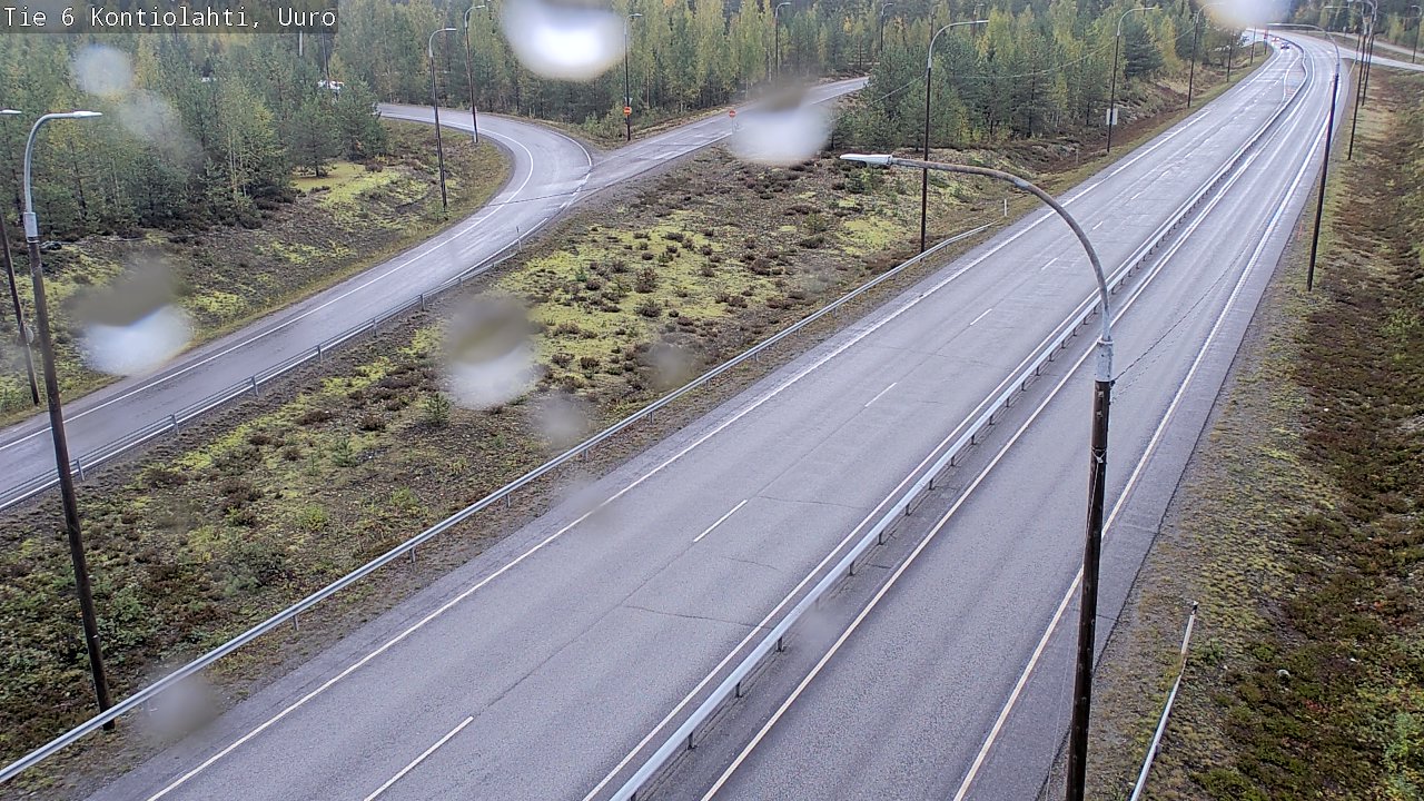 Weather Camera Image Road 6 Kontiolahti, Uuro, Kontiolahti, Pohjois-Karjala