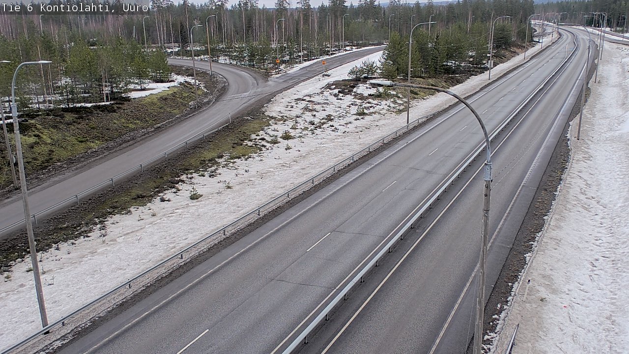 Weather Camera Image Väg 6 Kontiolax, Uuro, Kontiolahti, Pohjois-Karjala