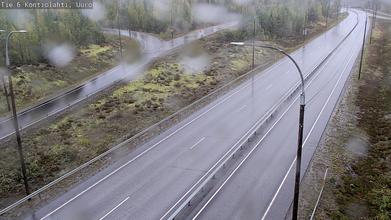 Weather Camera Image Road 6 Kontiolahti, Uuro, Kontiolahti, Pohjois-Karjala