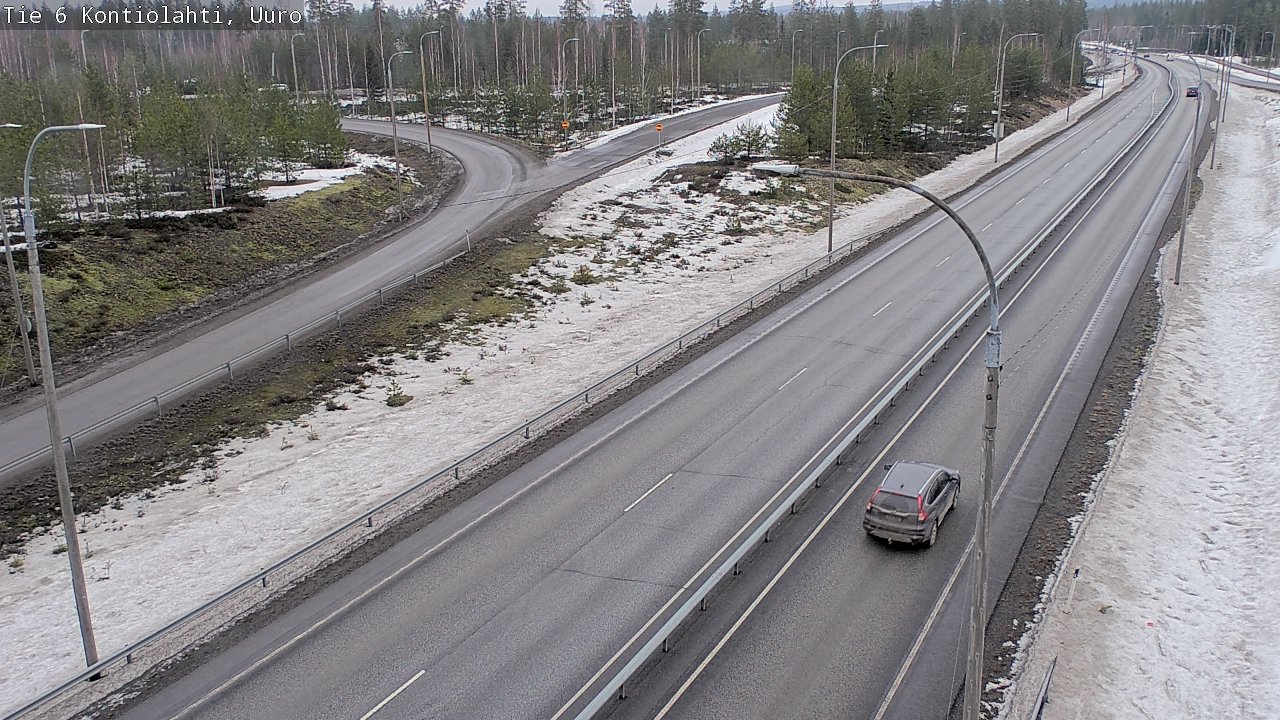 Weather Camera Image Väg 6 Kontiolax, Uuro, Kontiolahti, Pohjois-Karjala