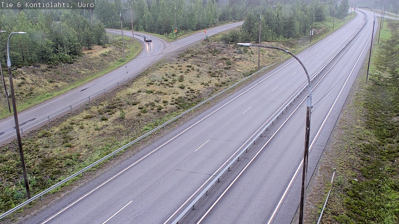 Weather Camera Image Road 6 Kontiolahti, Uuro, Kontiolahti, Pohjois-Karjala
