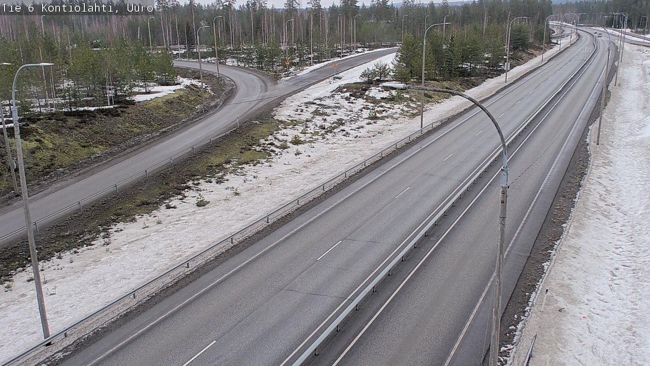 Weather Camera Image Väg 6 Kontiolax, Uuro, Kontiolahti, Pohjois-Karjala
