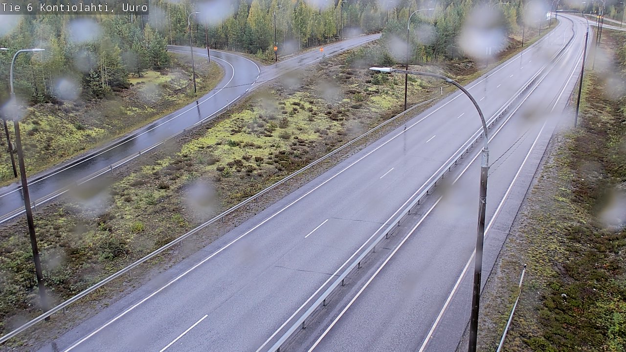 Weather Camera Image Road 6 Kontiolahti, Uuro, Kontiolahti, Pohjois-Karjala