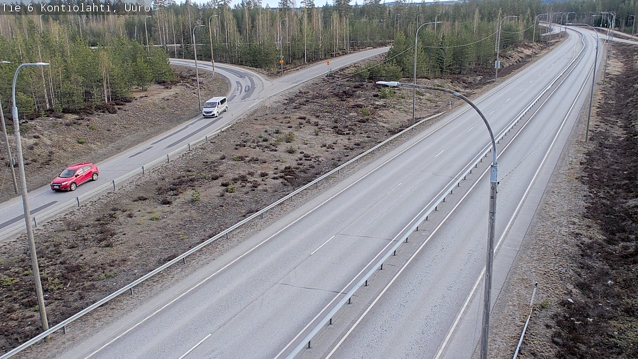 Weather Camera Image Väg 6 Kontiolax, Uuro, Kontiolahti, Pohjois-Karjala