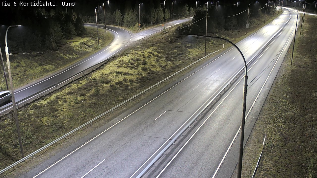 Weather Camera Image Road 6 Kontiolahti, Uuro, Kontiolahti, Pohjois-Karjala