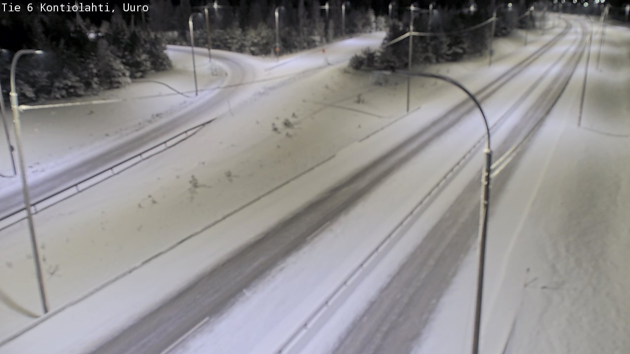 Weather Camera Image Road 6 Kontiolahti, Uuro, Kontiolahti, Pohjois-Karjala