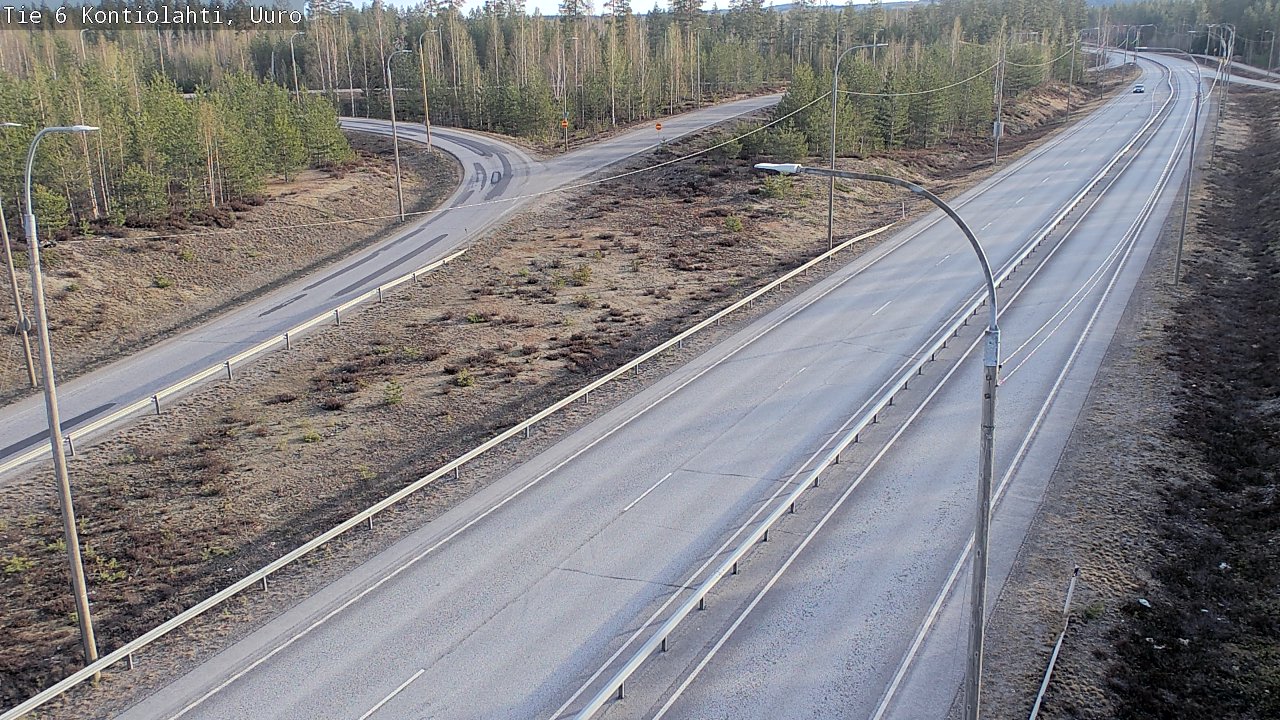 Weather Camera Image Väg 6 Kontiolax, Uuro, Kontiolahti, Pohjois-Karjala