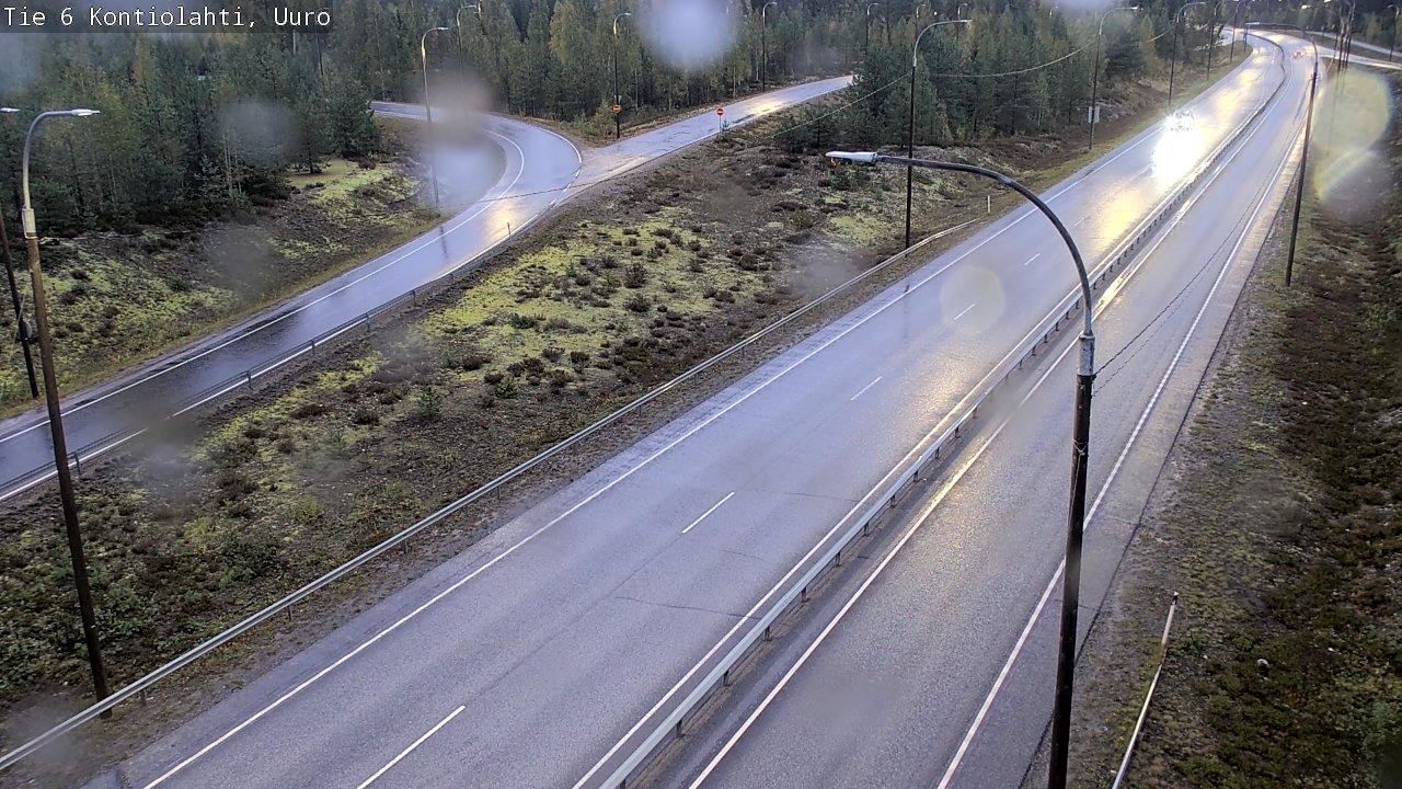 Weather Camera Image Road 6 Kontiolahti, Uuro, Kontiolahti, Pohjois-Karjala