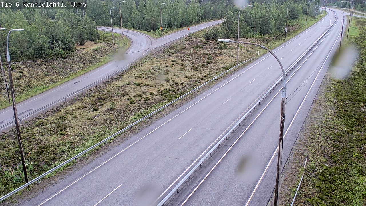 Weather Camera Image Road 6 Kontiolahti, Uuro, Kontiolahti, Pohjois-Karjala